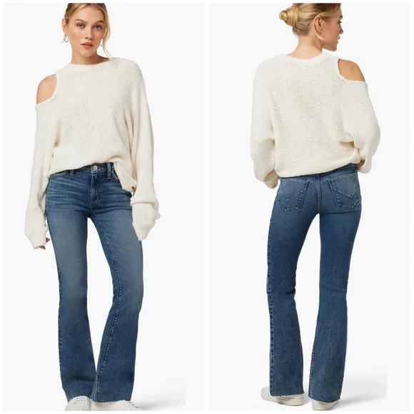 Hudson Jeans Nico Raw Hem Mid Rise Bootcut Jeans - Picture 1 of 8